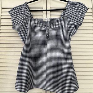 Unique Vintage Blue Gingham Top - Size 3X 20